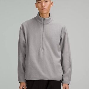 Lululemon Gray Quarter-Zip Fleece Pullover